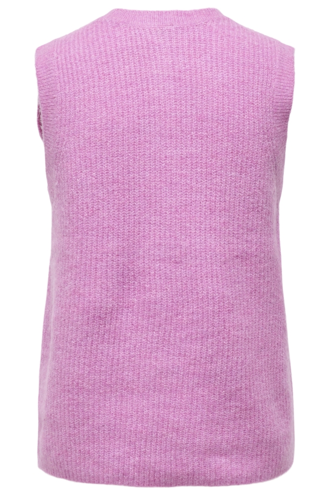 Only roze dames vest | Achteraanzicht