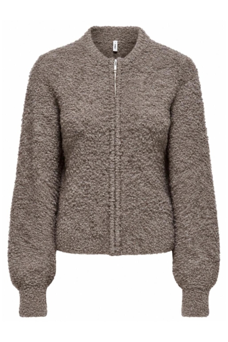 Only taupe dames vest | Vooraanzicht