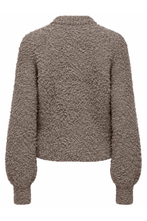 Only taupe dames vest | Achteraanzicht