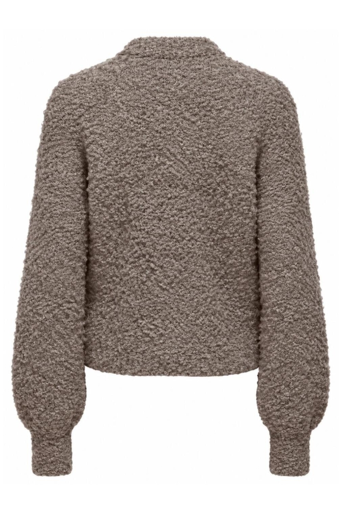 Only taupe dames vest | Achteraanzicht