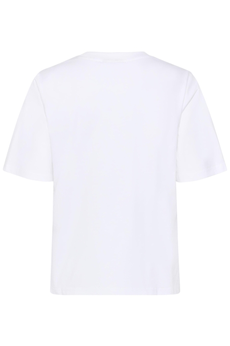 Kaffe witte dames t-shirt | Achteraanzicht