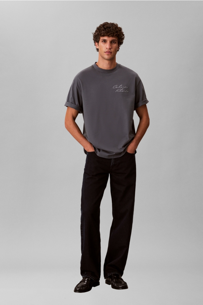 Calvin Klein blauwe heren t-shirt | Model