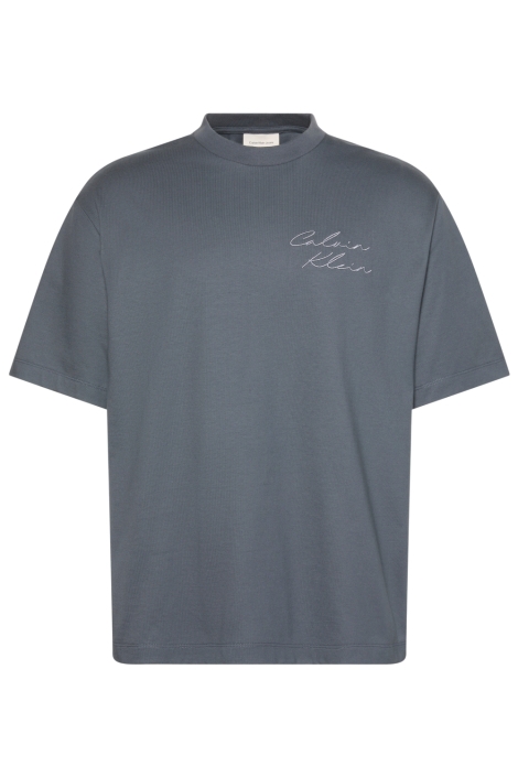 Calvin Klein blauwe heren t-shirt | Vooraanzicht