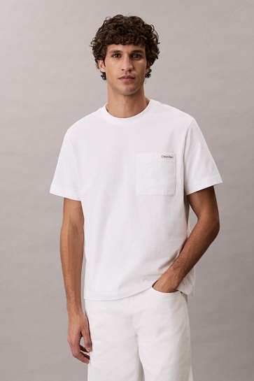 Calvin Klein ss 20s jersey easy c Wit