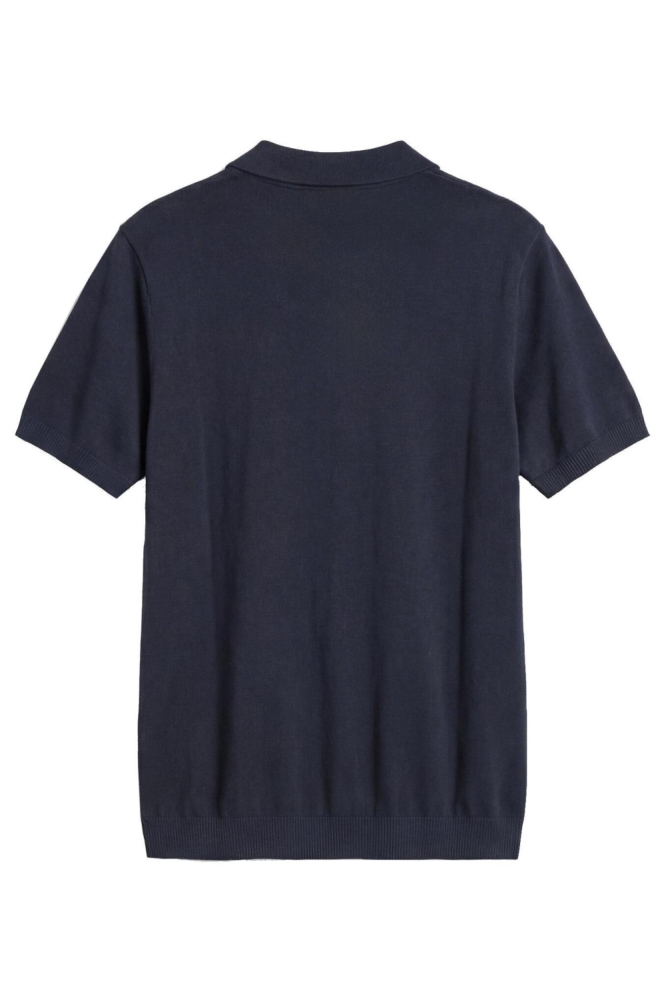 Antony Morato blauwe heren polo | Achteraanzicht