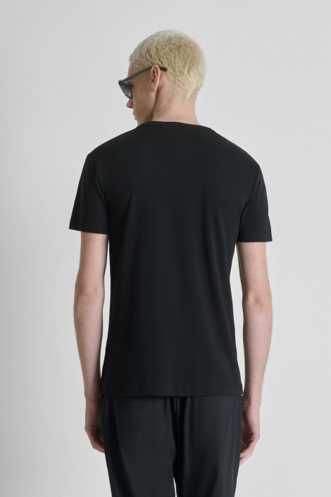 Antony Morato zwarte heren t-shirt | Model achteraanzicht