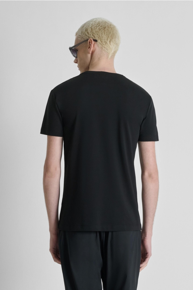 Antony Morato zwarte heren t-shirt | Model achteraanzicht