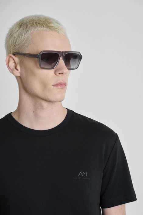 Antony Morato zwarte heren t-shirt | Close up