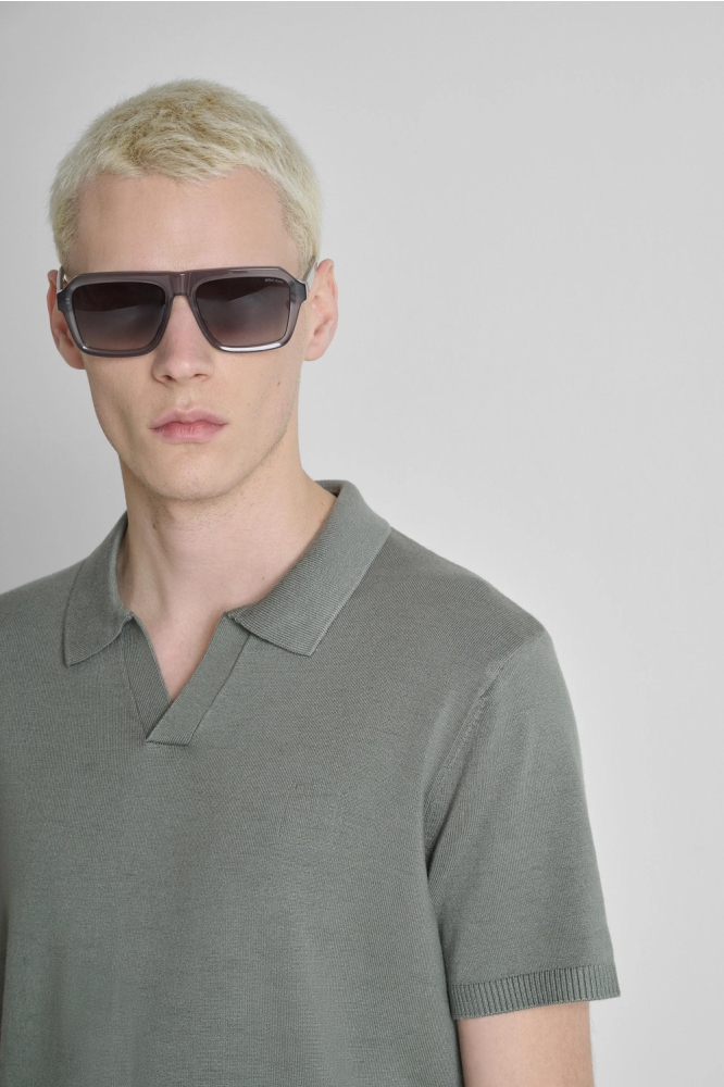 Antony Morato groene heren polo | Close up