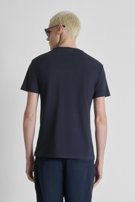 Antony Morato blauwe heren t-shirt | Model achteraanzicht