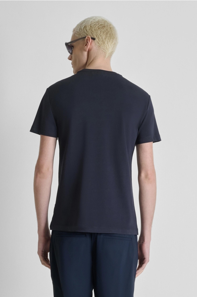 Antony Morato blauwe heren t-shirt | Model achteraanzicht
