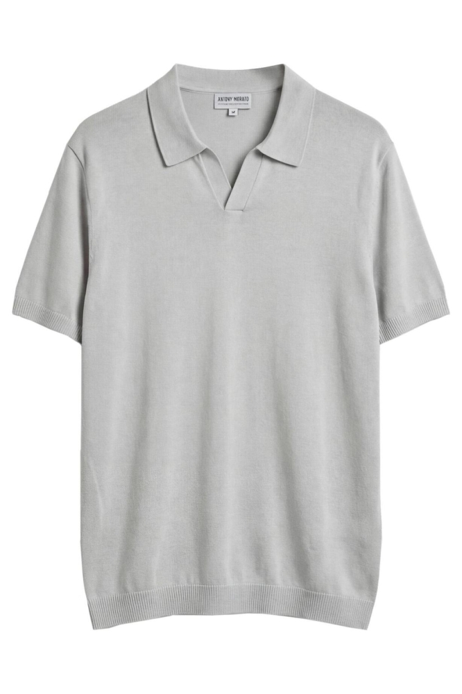 Antony Morato grijze heren polo | Vooraanzicht