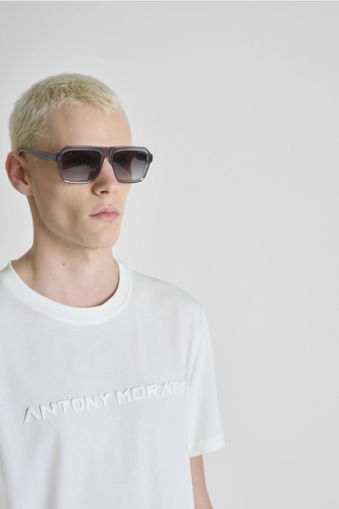 Antony Morato witte heren t-shirt | Close up
