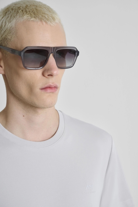 Antony Morato grijze heren t-shirt | Close up