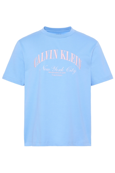 Calvin Klein blauwe heren t-shirt | Vooraanzicht
