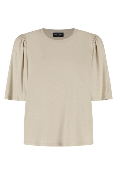 Lady Day beige dames t-shirt | Vooraanzicht