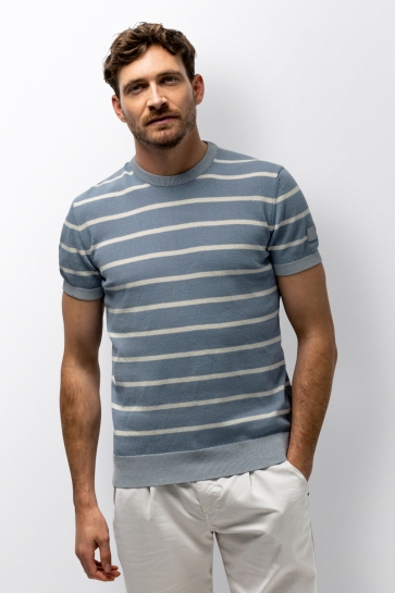 State of Art T-shirt GEBREID TSHIRT MET STREPEN 35216102 5311