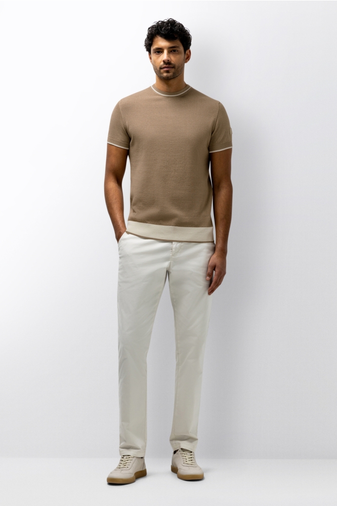 State of Art taupe heren t-shirt | Model