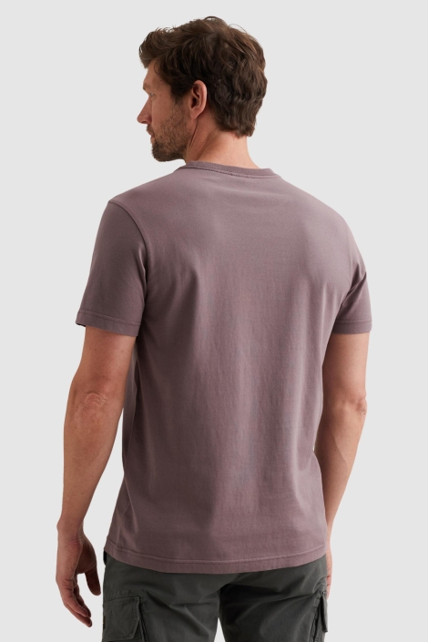 PME legend paarse heren t-shirt | Model achteraanzicht