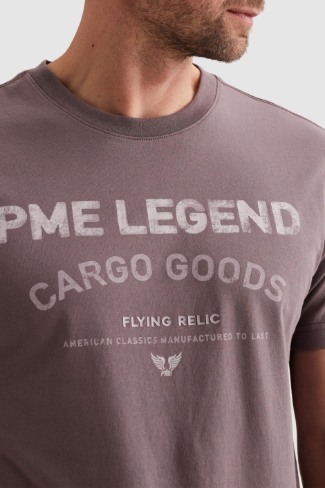 PME legend paarse heren t-shirt | Close up