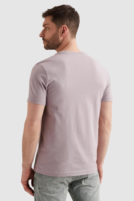 PME legend paarse heren t-shirt | Model achteraanzicht