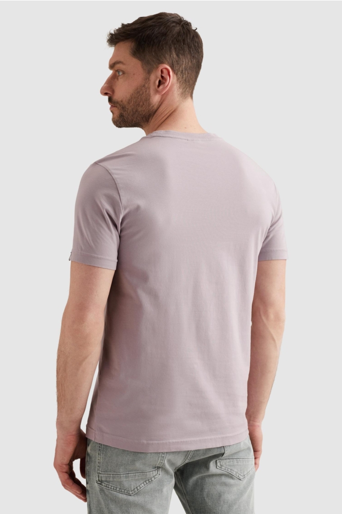 PME legend paarse heren t-shirt | Model achteraanzicht