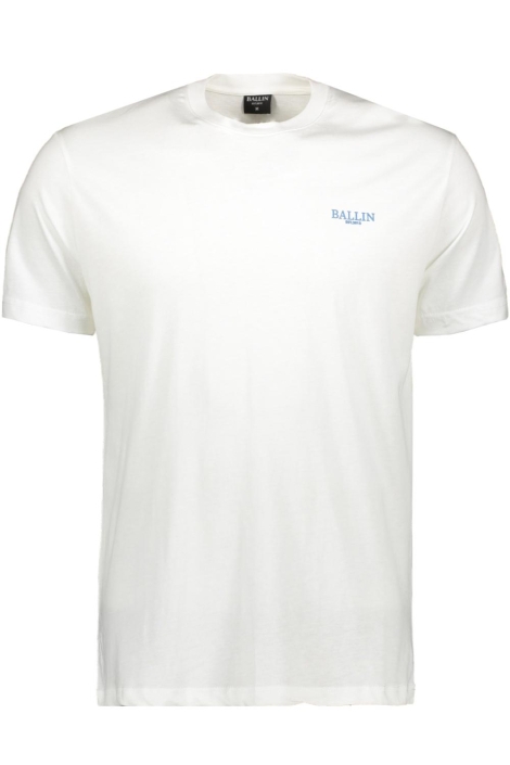 Ballin witte heren t-shirt | Vooraanzicht