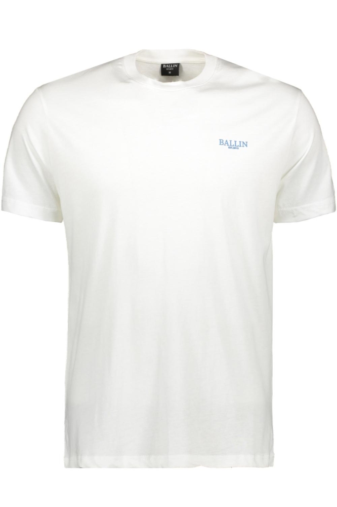Ballin witte heren t-shirt | Vooraanzicht