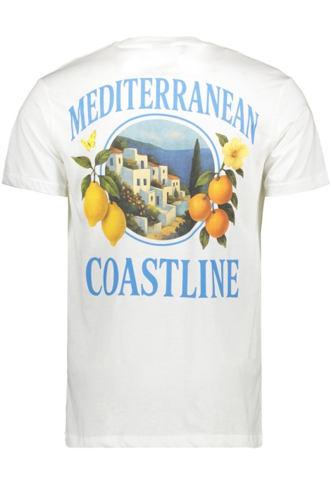 Ballin witte heren t-shirt | Achteraanzicht