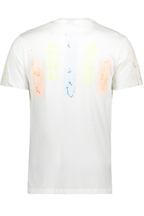 Ballin witte heren t-shirt | Achteraanzicht