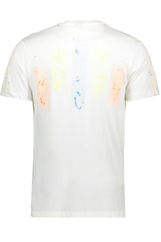 Ballin witte heren t-shirt | Achteraanzicht
