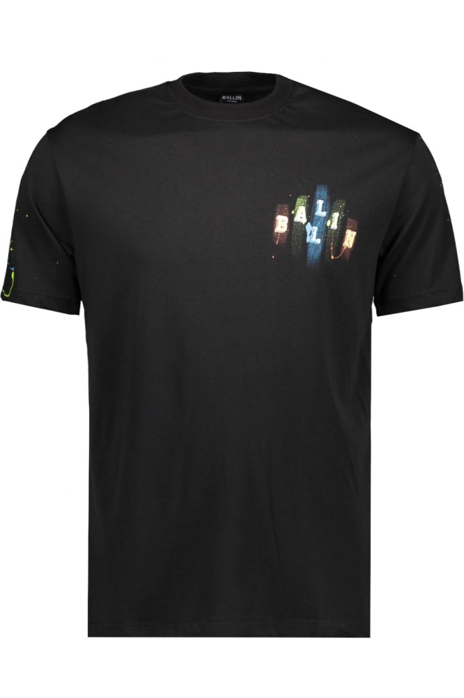 Ballin zwarte heren t-shirt | Vooraanzicht