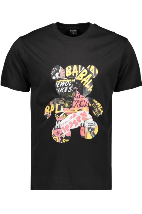 Ballin zwarte heren t-shirt | Vooraanzicht