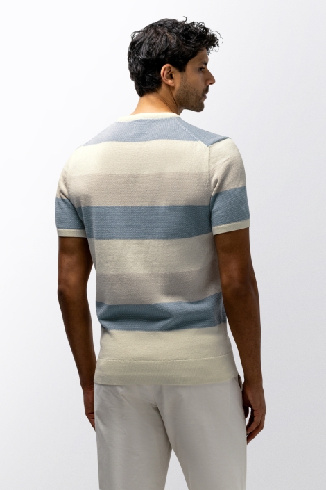 State of Art witte heren t-shirt | Model achteraanzicht