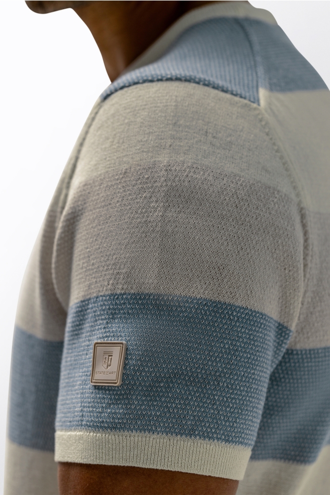 State of Art witte heren t-shirt | Close up