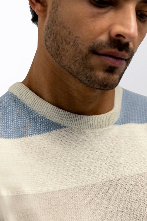 State of Art witte heren t-shirt | Close up