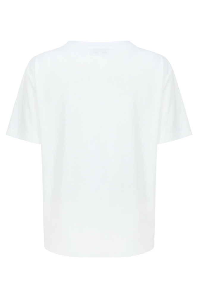 C&S The Label witte dames t-shirt | Achteraanzicht