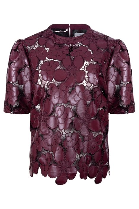 Nukus bordeaux dames t-shirt | Vooraanzicht