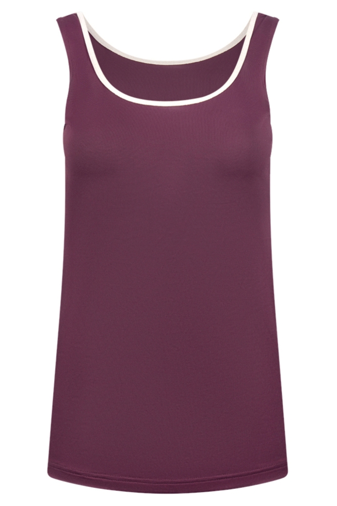 Nukus bordeaux dames top | Vooraanzicht