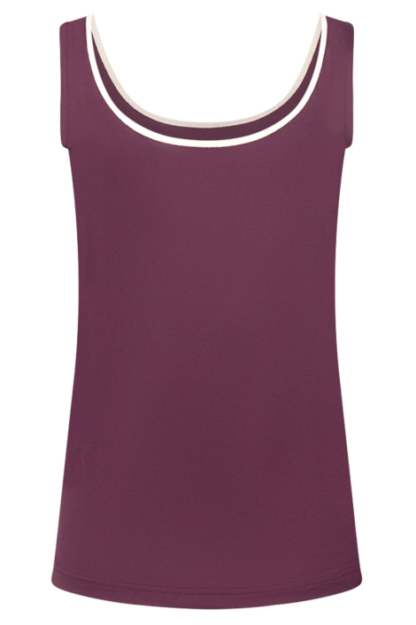 Nukus bordeaux dames top | Achteraanzicht