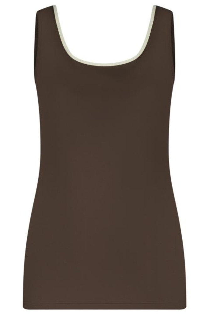 Nukus bruine dames top | Vooraanzicht