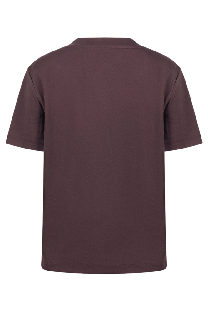 Nukus bruine dames t-shirt | Achteraanzicht