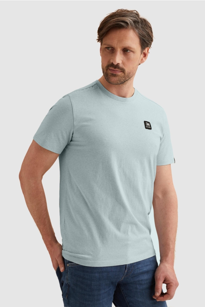 Vanguard blauwe heren t-shirt | Model vooraanzicht