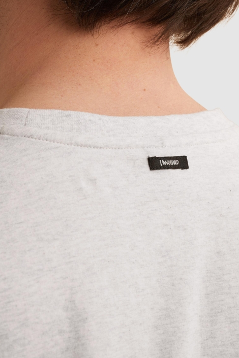 Vanguard grijze heren t-shirt | Close up