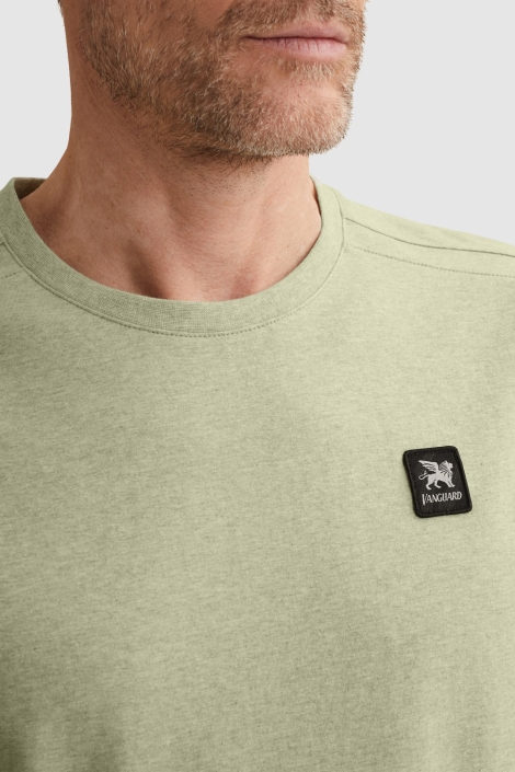 Vanguard groene heren t-shirt | Close up