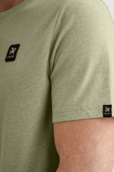 Vanguard groene heren t-shirt | Close up