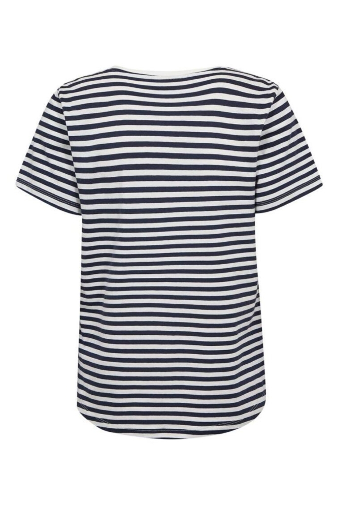 Freequent blauwe dames t-shirt | Achteraanzicht