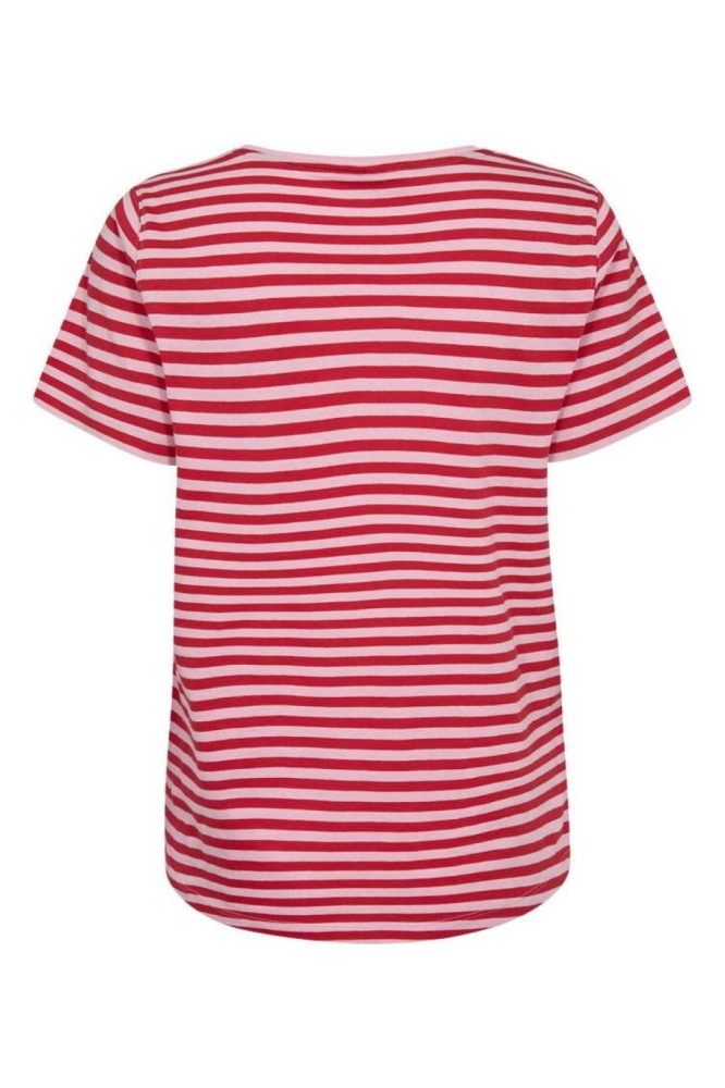 Freequent roze dames t-shirt | Achteraanzicht