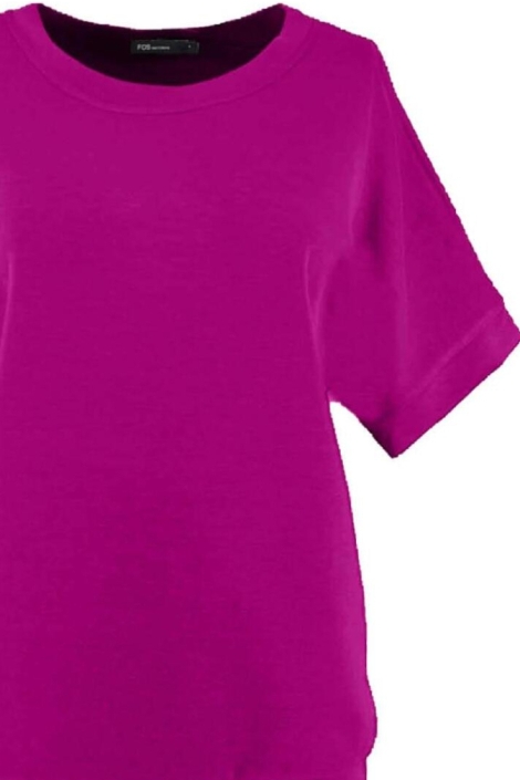 FOS Amsterdam paarse dames t-shirt | Close up