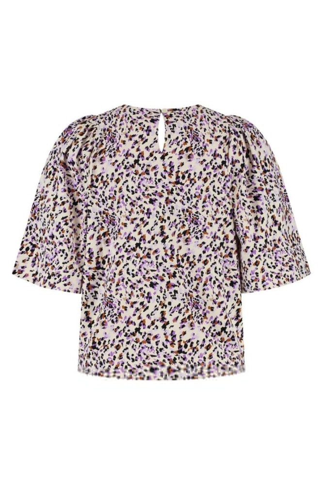 Lady Day multi color dames t-shirt | Achteraanzicht